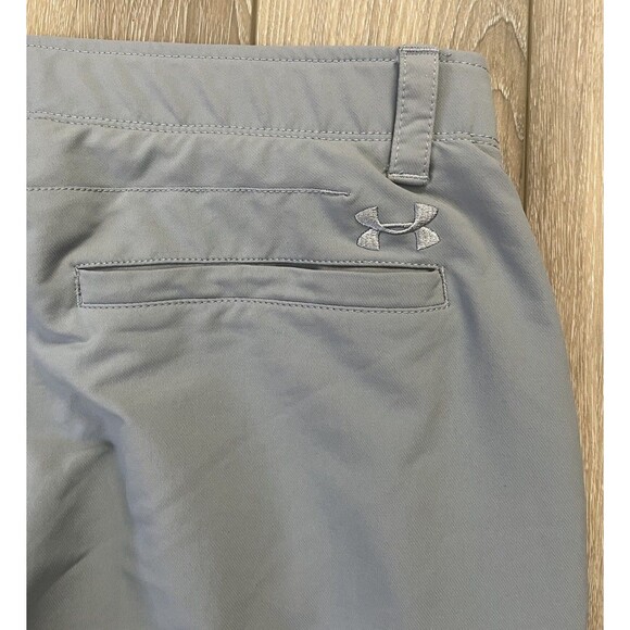 Under Armour Mens Pants 38x30 Gray Khaki Match Play Performance Golf Outdoor - Picture 7 of 9